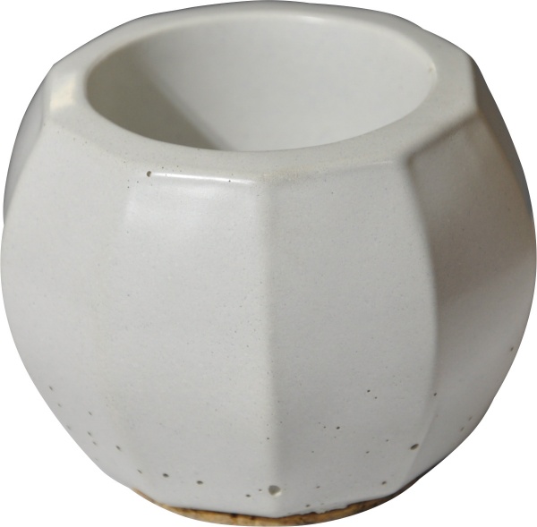 Кашпо декоративне Facetos білий бетон