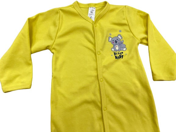 Комбинезон детский унисекс Bambinelli р.62 желтый Кмб300-7 