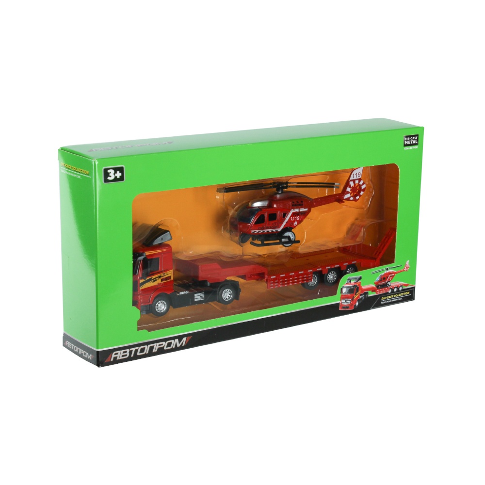 Автомобиль Автопром 1:64 Трейлер AP7509