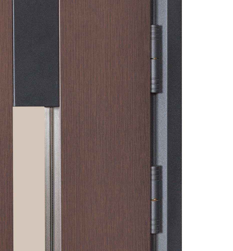 Двері вхідні Булат Термо Хаус 705 венге темний / білий атласний 2050x950 мм ліві