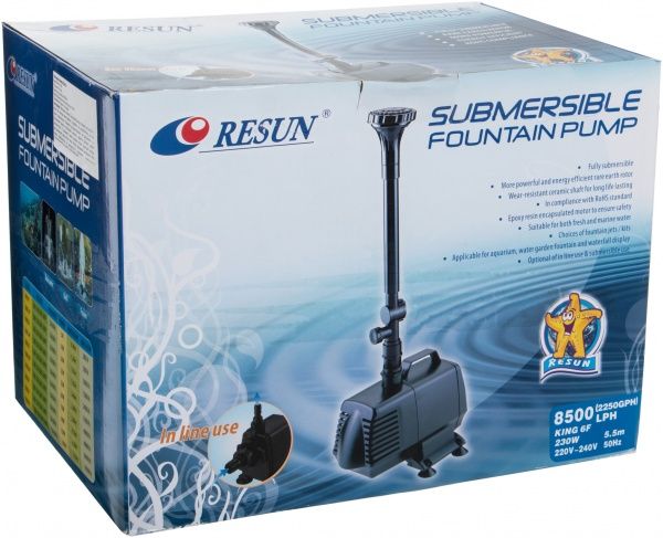 Помпа King-6F фонтанная c насадками 8500 л/ч 5,5 м