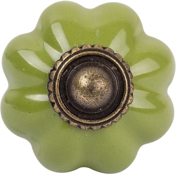 Меблева ручка 31476 антична бронза/темно-оливковий Ferro Fiori CR 9150.34