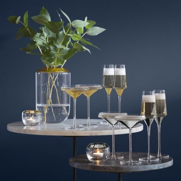 Набор бокалов для шампанского Space платина G1487-08-359 210 мл 2 шт. LSA 