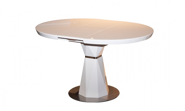 Стол обеденный Раунд Т7067 1000/1300х1000х760 белый 