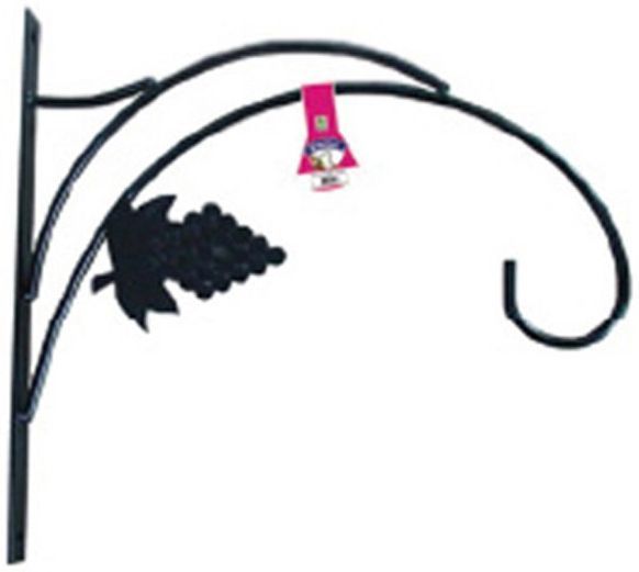 Кронштейн настенный Грин Бэлт для підвісних кашпо Виноград 30х2x20 см черный 