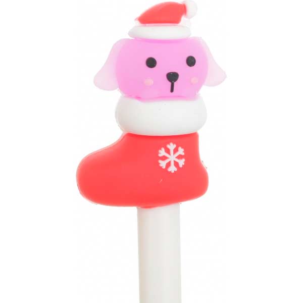 Ручка шариковая Новогодний носок Тюлень
