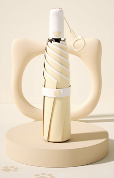 Зонт KRAGO Мяу складной мини полный автомат желтый желтый 