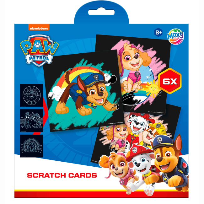 Набір для творчості MOXY Paw Patrol Скретч-картки 723382