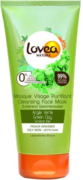 Маска Lovea Nature очищающая с зеленой глиной 75 мл