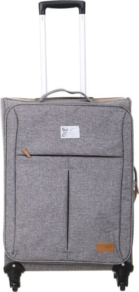 Валіза сірий на колесах 35х20х53 см 