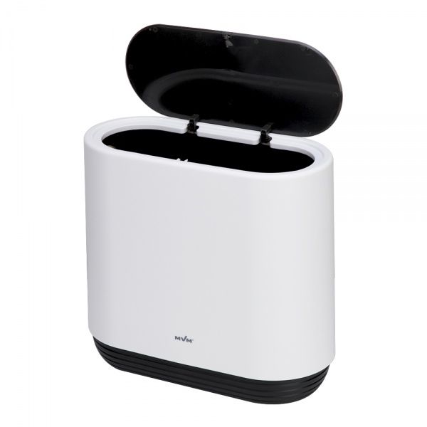 Ведро для ванной MVM BP-14 белый с черным