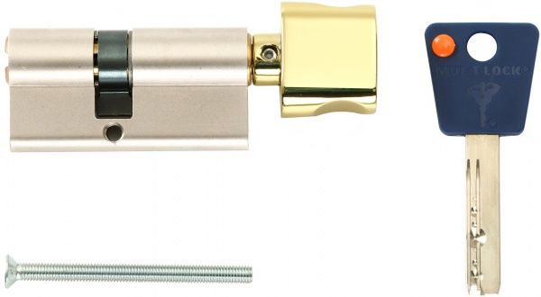 Цилиндр Mul-T-Lock 7х7 35x30 ключ-вороток 66 мм никельлатунь