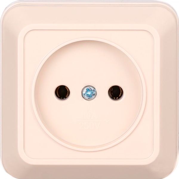 Розетка без заземлення UP! (Underprice) бежевий BD-SCP.MZ20G1WTG-CR