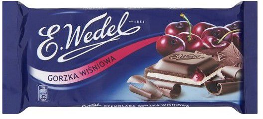 Шоколад E. Wedel темный с вишневой начинкой 5901588017457 100 г 