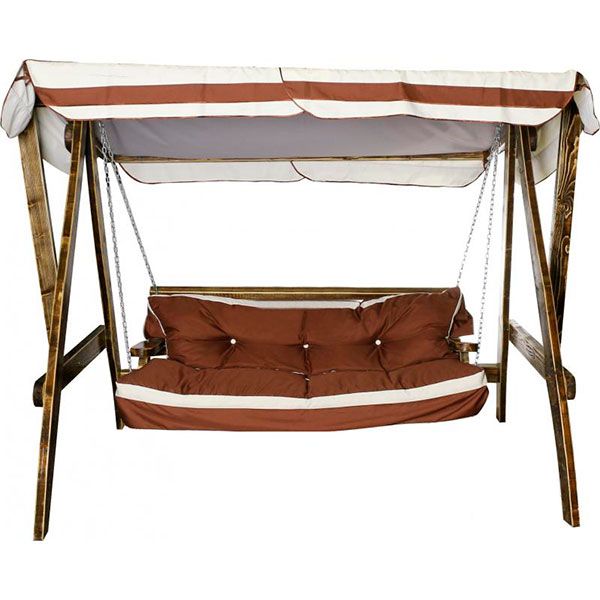 Качели под старое дерево с комплектом подушек 260х162х190 см 8748 сосна 