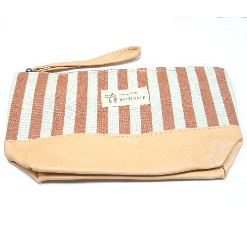 Косметичка Полоска Комбинированная 1 шт. персиковый B5108-Dz2-peach 