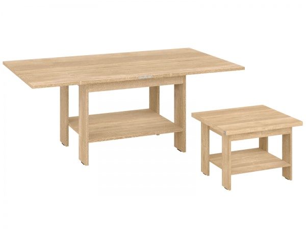 Стол журнальный Шафран дуб сонома 1200x600x486мм Пехотин 