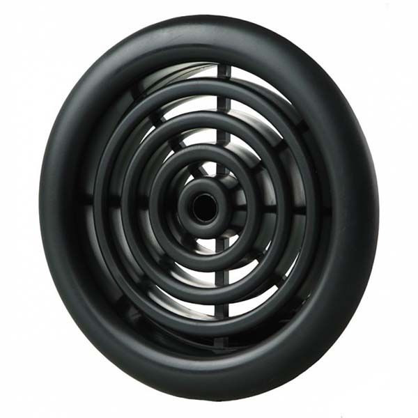 Решетка для вентиляции МВ 51/4 бВ черная пластик черный