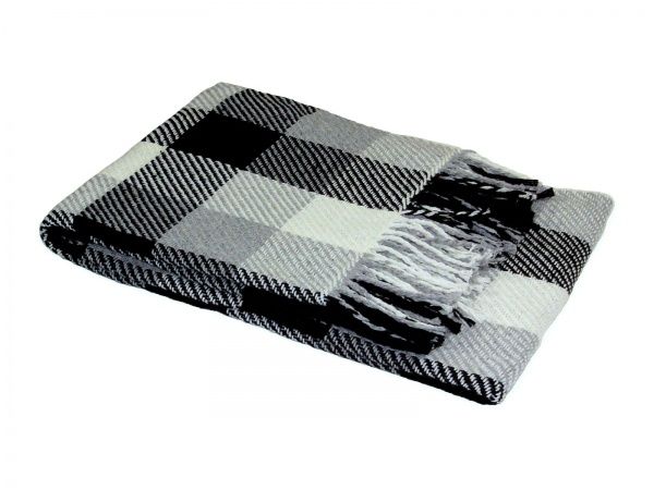 Плед Флора 140x200 см серый Вултекс-С 