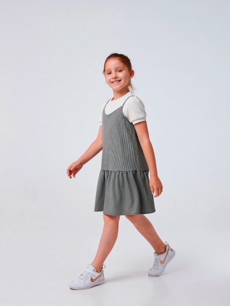 Сарафан Smil р.128 чорний із білим 120362 