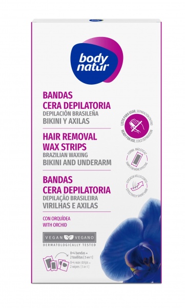 Восковые полоски Body Natur Bikini-Underarms 12 шт./уп.