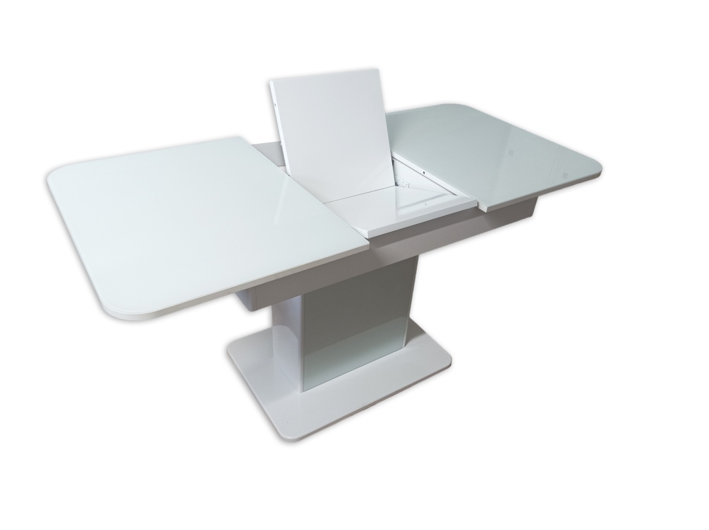 Стол раскладной Бостон-В 1100(1450)x700x740мм белый/белый