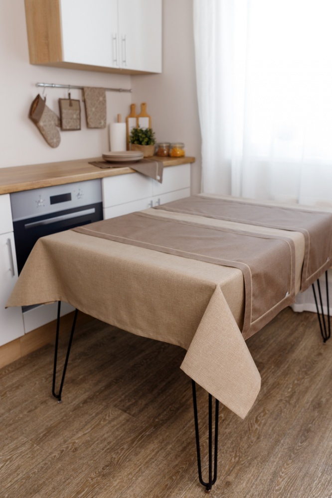 Скатерть Корица Мокко 133x180 см Прованс