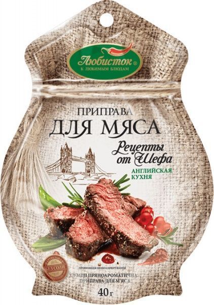 Приправа до м’яса Рецепти від шефа 40 г Любисток (4820159132317) 