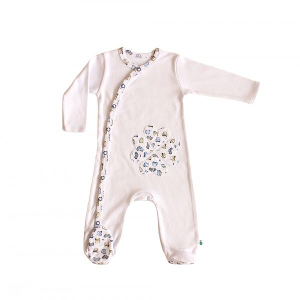 Человечек Lucky tots р.68 белый 1715 