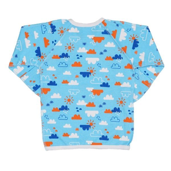 Распашонка детская ТМ Софія Blue Clouds р.56 голубой с принтом 127156 