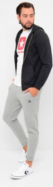 Джемпер Converse EMBROIDERED SC FULL ZIP HOODIE FT BLACK 10020341-001 р. 2XL чорний