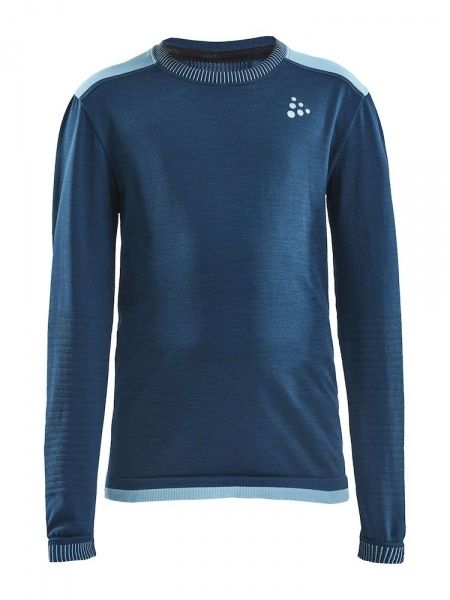 Футболка з довгим рукавом Craft FUSEKNIT COMFORT RN LS J 1906633-B349319 122/128 синій