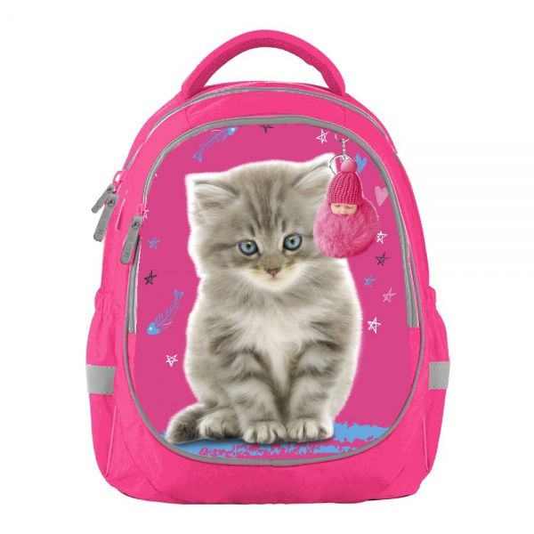 Рюкзак шкільний Bagland Butterfly Кіт 2 рожевий суб.1019 (56591)