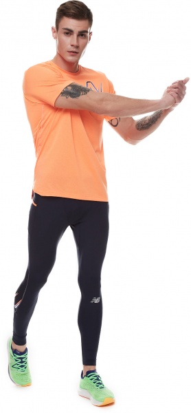 Лосины New Balance PRINTED IMPACT RUN MP21274ECL р.M синий