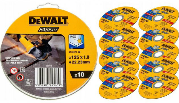 Круг відрізний DeWalt 125 x 1,0 x 22,23 мм DT43972