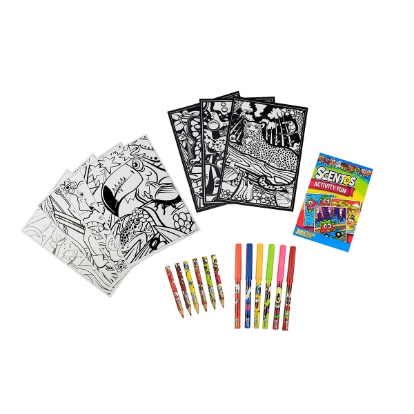 Набір для творчості Scentos Кумедні розмальовки 42558