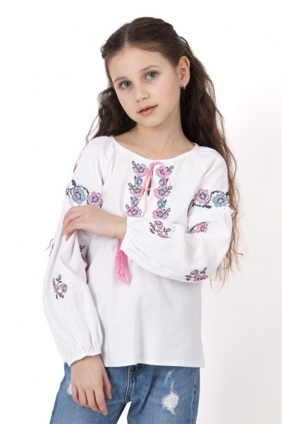 Блуза Mevis 01 р.116 белый 