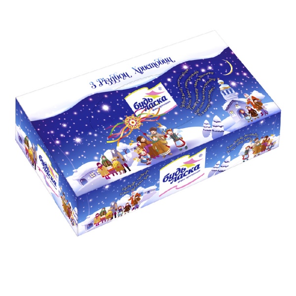 Салфетки столовые Будь Ласка Рождество 20x20 см 90 шт.