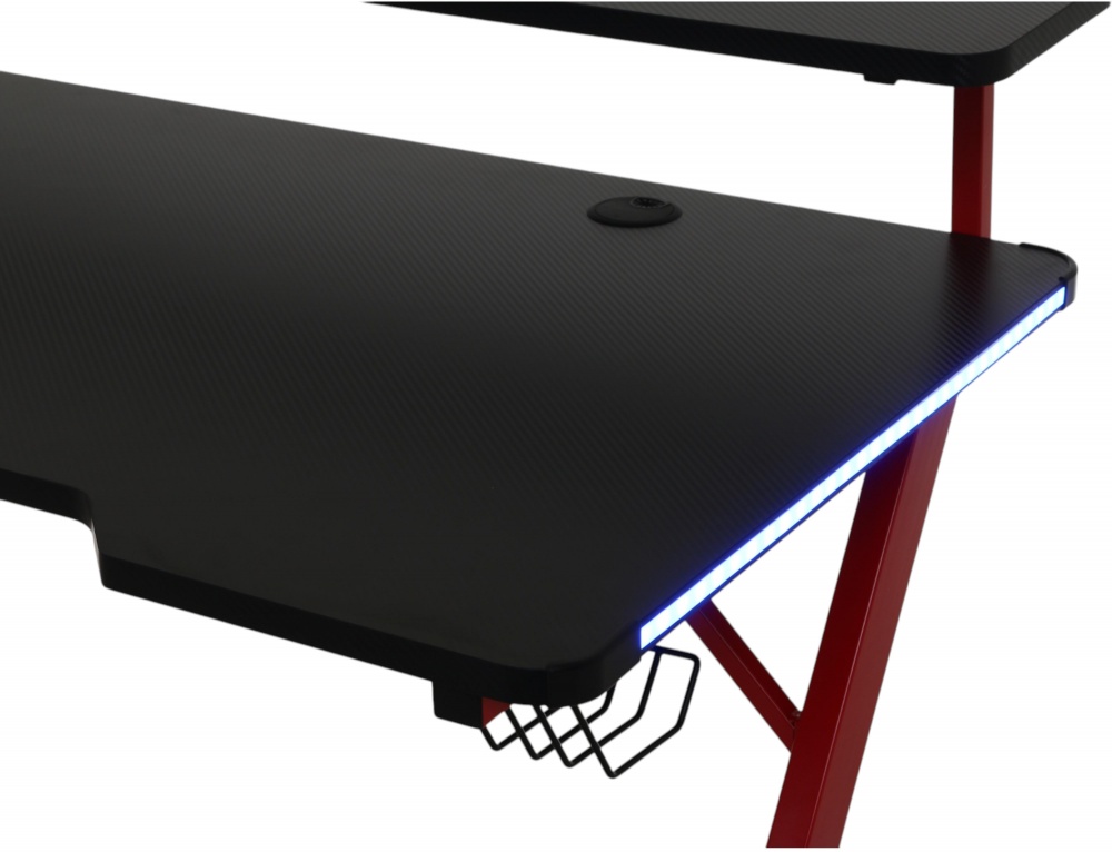 Стіл комп'ютерний чорно-червоний CT-N2338D