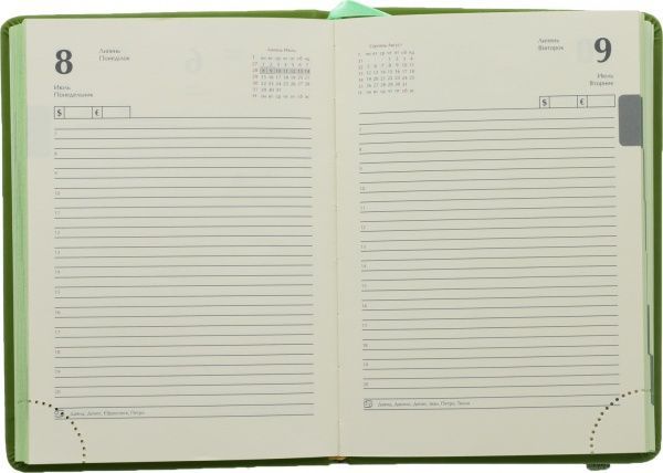 Щоденник 2019 Touch me А6 336 страниц салатовий Buromax 
