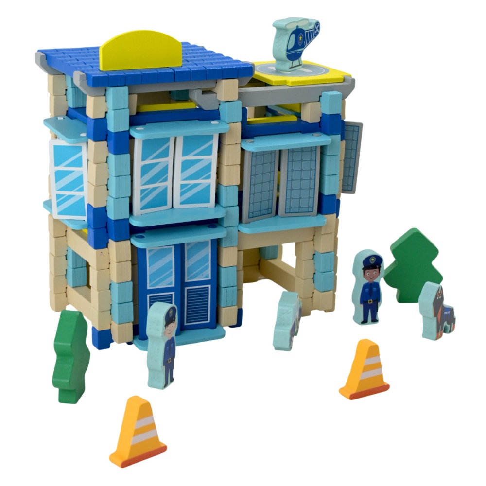 Конструктор деревянный Shantou Полиция C9435