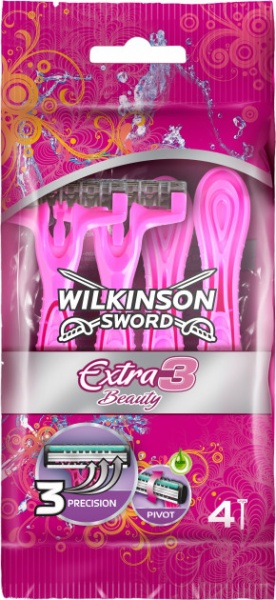 Станки одноразовые WILKINSON SWORD Extra3 Beauty 4 шт.