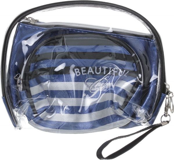 Набор косметичек Beauty 3 шт синий 