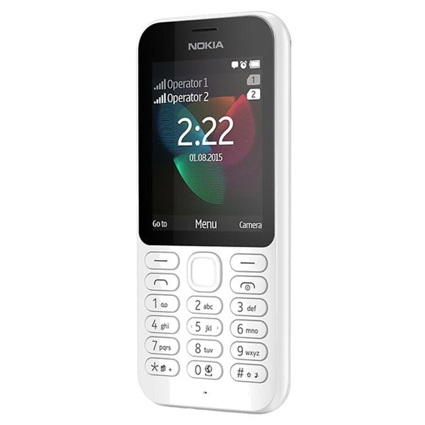Телефон мобильный Nokia 222 Dual Sim white