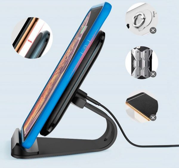 Бездротовий зарядний пристрій ColorWay Qi Fast Charger (15 W) CW-CHW31Q-BK