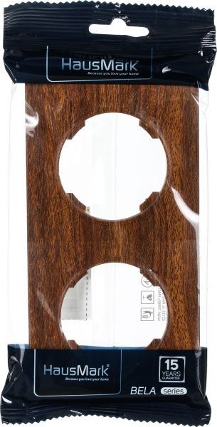 Рамка чотиримісна HausMark Bela горизонтальна дуб SNG-FRP.RD20G4-6/Oak