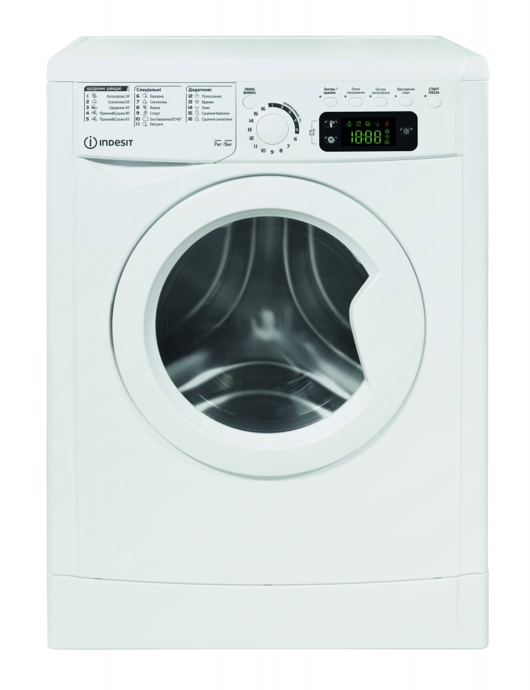 Пральна машина із сушкою Indesit EWDE 7528 W EU
