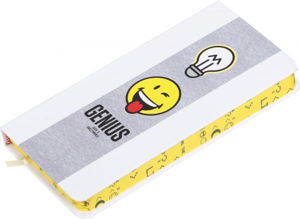 Книга для записей Гений 128 страниц белая Smiley
