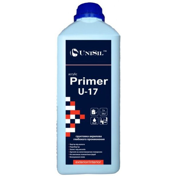 Ґрунтовка глибокопроникна UniSil acrylic primer U-17 2 л