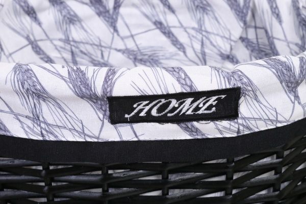 Кошик плетений Tony Bridge Basket з текстилем 40х30х18 см HQN20-3CD-3 